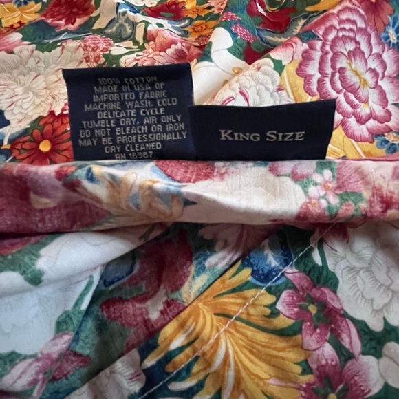 Vintage Ralph Lauren Floral Pillow Shams - Picture 6 of 6